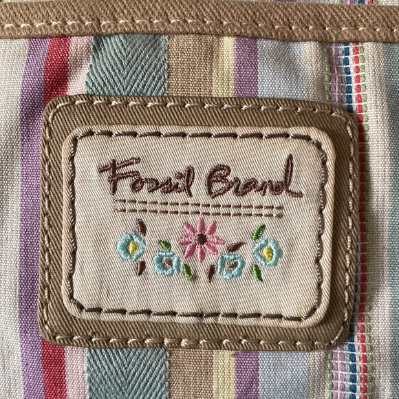 Fossil Canvas Striped Bag - Picture 2 of 8